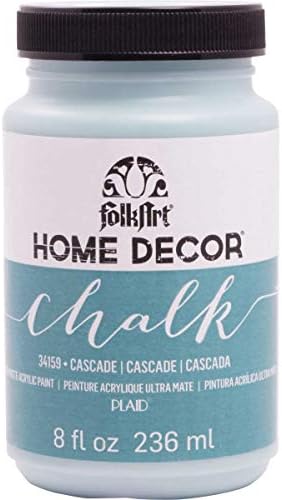 FolkArt Home Decor Chalk Furniture & Craft Paint in Assorted Colors, 8 ounce, Cascade,34159