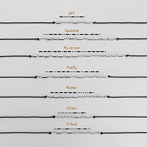 Morse Code Bracelet Kit for Jewelry Making, 1600 Beads 20 Decoding Cards