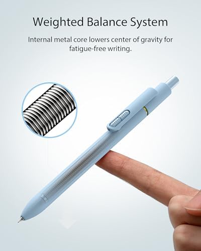 Hiacry 16 Pack Gel Pens, Quick-Dry Long Lasting Black Ink-0.7mm Fine Point