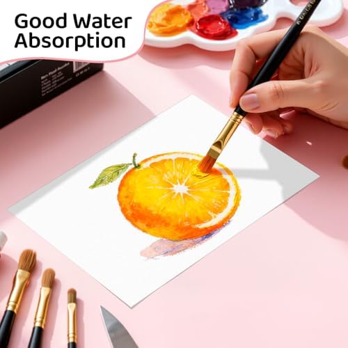 94 Sheets Watercolor Paper 4x6, 140lb/300gsm Cold Press Watercolor Paper