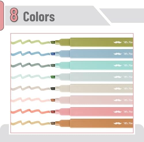 Mr. Pen- Aesthetic Highlighters No Bleed, 8 Pack, Assorted Colors | Chisel Tip, Cute Highlighters Assorted Colors for Journaling, Highlighting, Underlining, Fast Dry, Back to School Supplies