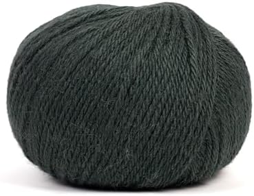 100% Baby Alpaca Yarn for Knitting & Crocheting - Set of 3 Skeins of Premium Yarn DK - Lightweight, Hypoallergenic & Thermal Peru Made - Ideal for Delicate Projects (GR023 - Dark Slate Green)
