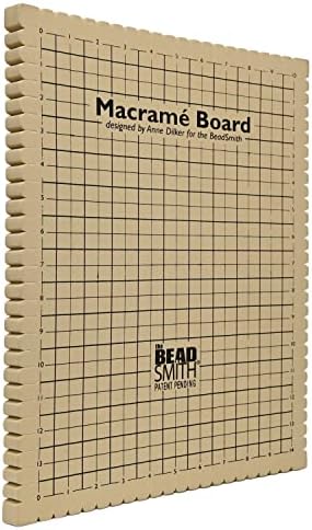 The Beadsmith Macrame Board, 11.5 x 15.5 inches, 0.5" Thick Foam