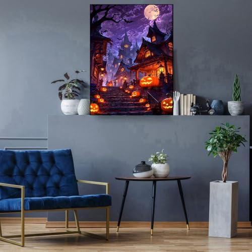 Halloween Diamond Art Kits for Adults, Diamond Painting Kits for Beginners