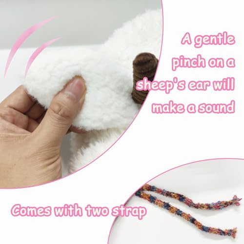 Animal Hat Cute Sheep Cap for Girls, Soft Lamb Beanie with Ear Flaps, Winter Headwear Cosplay Props Party Supplies