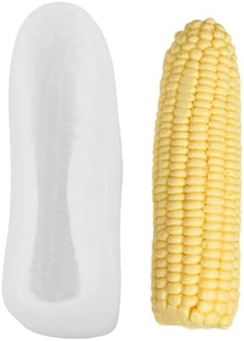 Large Corn Silicone Mold, 3D Corn Shaped Candle Molds for Chocolate, Resin, Soap | Cute Bread Fondant Molds for Baking Baby Shower & Birthday Party DIY Crafts‌ (Large Corn)