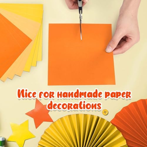 Kigeli 300 Sheet Origami Paper 6 x 6 Inch Square, Autumn Colors