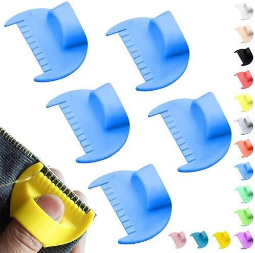 2mm-6mm Seam Guide for Hand Sewing Edge Lockranding Tool 5 PCS Set for Leather/Fabric/Craft Sew, Blue