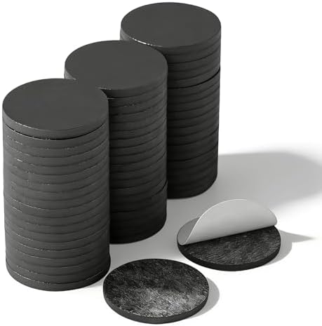 Towjug Sticky Round Magnetic Dots for Crafts, 60 Adhesive Magnets 0.8x0.08