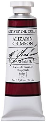 M. Graham Artist Oil Paint Alizarin Crimson 1.25oz/37ml Tube
