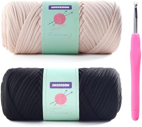 Soft Tshirt Yarn for Crochet Bags/Basket, T Shirt Thick Yarn for Crocheting