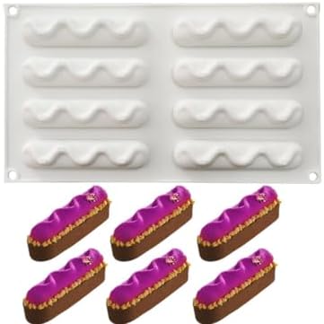 Silicone Mold for Baking Cakes,Soap Molds,Flower Shape Silicone Molds for Homemade French Dessert Mold for Pastry Chocolate,Jelly Chocolate Mold ＆ Ice Cube Tray (C_ Creamy Shape)
