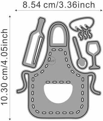 Kitchen Utensils Aprons Metal Cutting Dies for Card Making