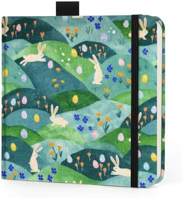 Watercolor Sketchbook,5 x 5 inches Hardcover Journal Art Sketchbook,30 Sheets 140lb/300gsm Acid-Free Drawing Paper,Small Travel Mixed Media Notebook for Beginners Artists,Hill Rabbit