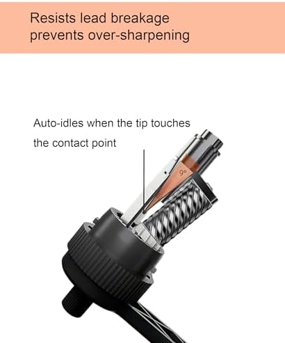 Artist Pencil Sharpener for Colored, Charcoal, Sketching & Writing Pencils – Creates Sharp Tips for 6.5mm-8mm Art Pencils
