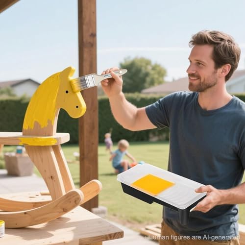 KATA Cabinet Painting Kit with 36PC Painter Pyramids, 5PC Brushes and Tray