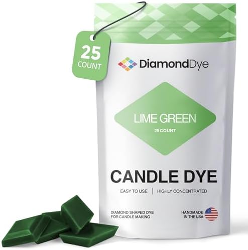 Lime Green Candle Dye Chips, Soy & Paraffin Candle Making, 25 Pack