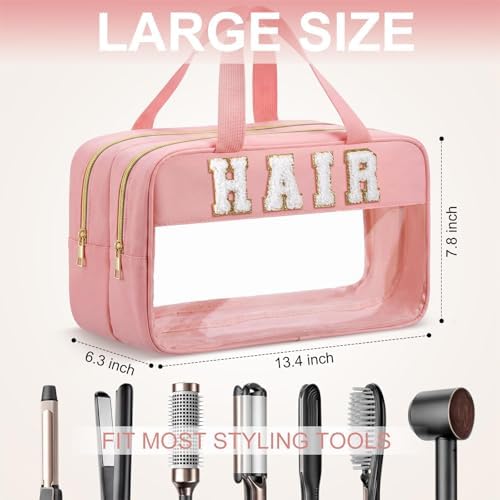 Pinkunn Hair Tool Travel Bag Tools Large Travel Case, Nude Pink