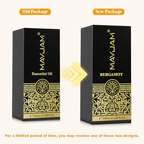 MAYJAM Bergamot Essential Oil for Diffuser Soap Candle Making, 3.38FL.OZ