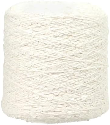 ECYC Ltd 153 Yards Cotton Sequin Yarn, Sparkle Thread for Crocheting and Knitting, DIY Craft Projects - Glitter Sequin Cotton