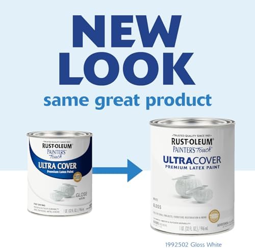 Rust-Oleum Painter's Touch Latex Brush-On Paint, Gloss White