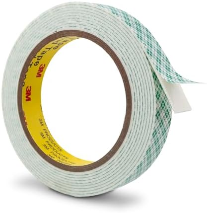 3M Double Sided Foam Tape 0.75" x 10Ft 1 Pack White