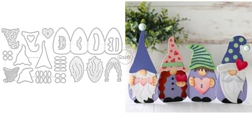 Patchwork Various Elves Metal Cutting Dies for Card Making