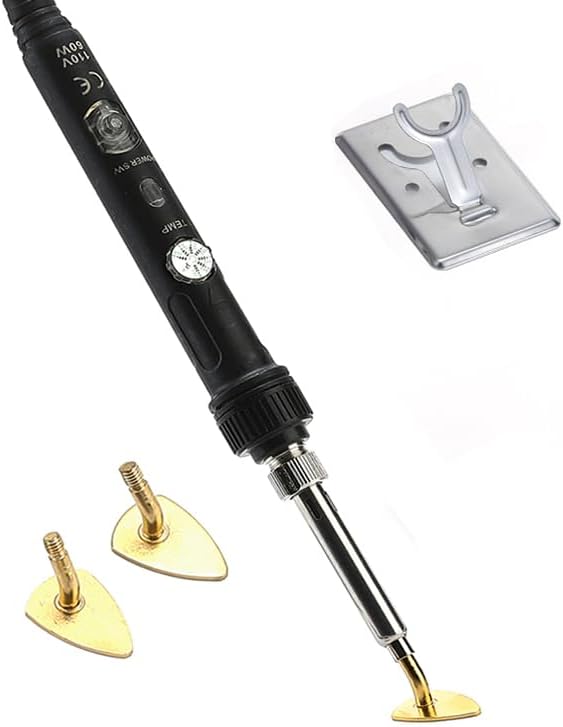 Arokimi Mini Iron, 80W Small Tiny Iron for Crafts Patches Hats (Black)