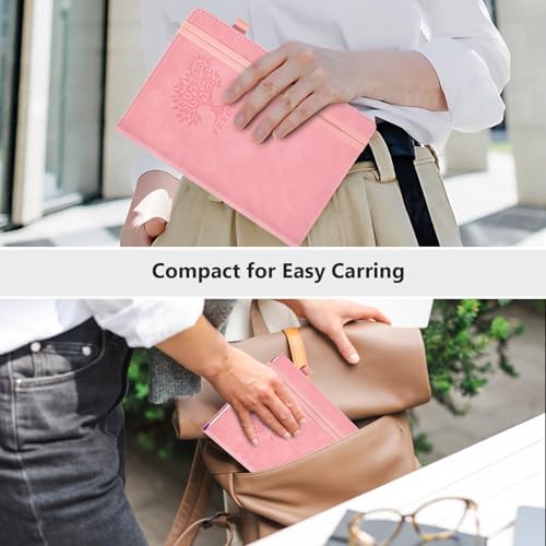 Lined Notebook 5.9"x8.5", Hardcover Leather Journal for Women Men,160 Pages | Medium Size 100 Gsm Writing Journal, Leather Journaling Notebooks for Work School Business Travel Note taking & Daily Diary