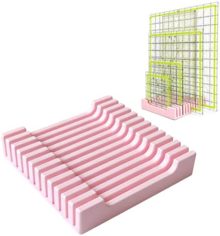12 Slot Quilting Ruler Holder Sewing Ruler Holder Organizer for Quilting,Storage Rack for Quilting Rulers