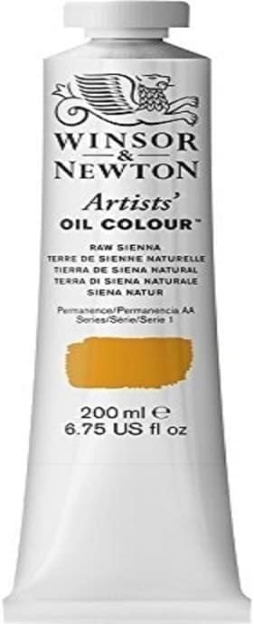 Winsor & Newton Artists' Oil Paint, 200ml Tube, Raw Sienna