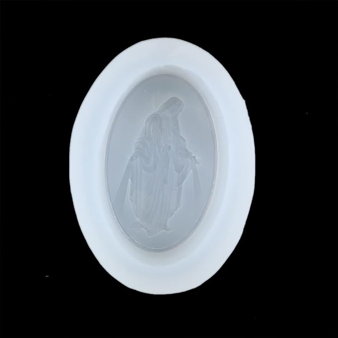 Silicone Soap Molds Kit l Soap Making Supplies l Moldes de Silicona para Resina l Candle Making Silicone Molds (The Virgin Mary 12280)