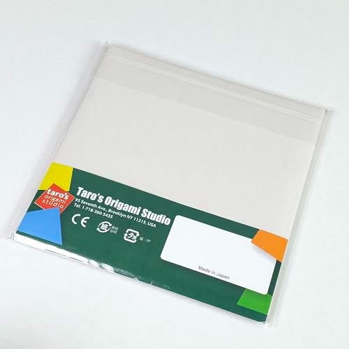 [Taro's Origami Studio] Standard 6 Inch One Sided Single Color (Grey) 50 Sheets (All Same Color) Square Easy Fold Premium Japanese Paper for Beginner (Made in Japan)