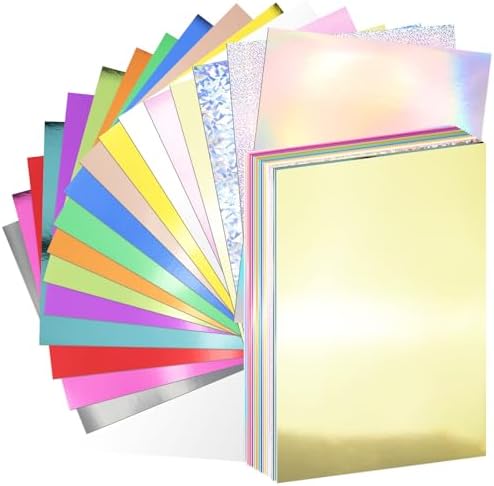 30 Pack Metallic Cardstock Paper Sheets 8" x 12" 250gsm/92lb