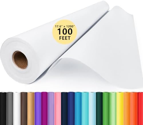 Drawing Paper Roll for Art Supplies, 17.6"x1200" (100') Easel Craft Paper