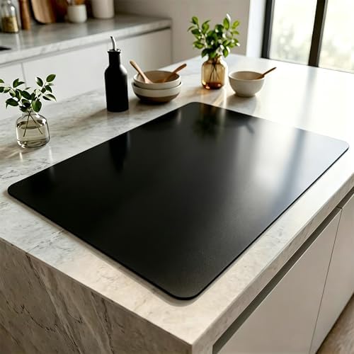 Silicone Mats,Large Silicone Heat Resistant Mat, Nonslip Mats for Kitchen Counter, Countertop Protector, Nonstick Waterproof Craft Table Placemat (36” x 24”Black)