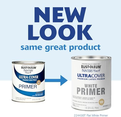 Rust-Oleum Brush On Painter's Touch Latex Paint, Flat White Primer