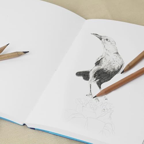 Pro Art Premier Sketch Book Travel 6"x 4" White 74lb Royal Blue 80 Sheets, Sketch Book, Sketchbook, Drawing Pad, Pad, Drawing Paper, Art Book, Paper, Sketchbook for