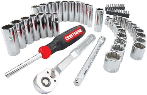 CRAFTSMAN Mechanics Tool Set, 3/8 Inch Drive, 61 Piece (CMMT45161) (Pack of 4)