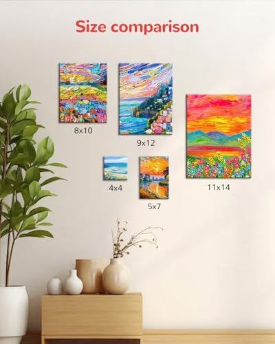 60 Pcs 11x14 Inch Canvas Boards for Painting Pre-Primed White | Blank Cotton Canvas Panels for Acrylics Oil Paints