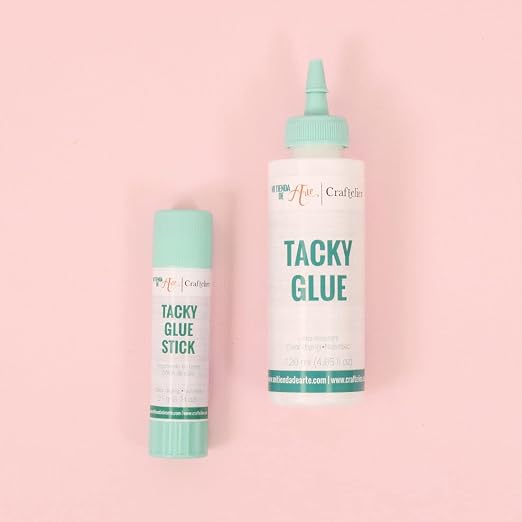 Craftelier - Tacky Glue | Extra Strong Multipurpose Liquid Glue for Scrapbooking and Other Craft Projects | Non-Toxic | Transparent, Flexible and Resistant Drying - Quantity 240 ml (8.12 Fl Oz)