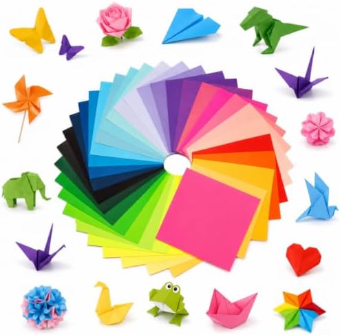 MAQIHAN 300 Sheets 6x6 Origami Paper - 20 Colors Double Sided Craft Paper
