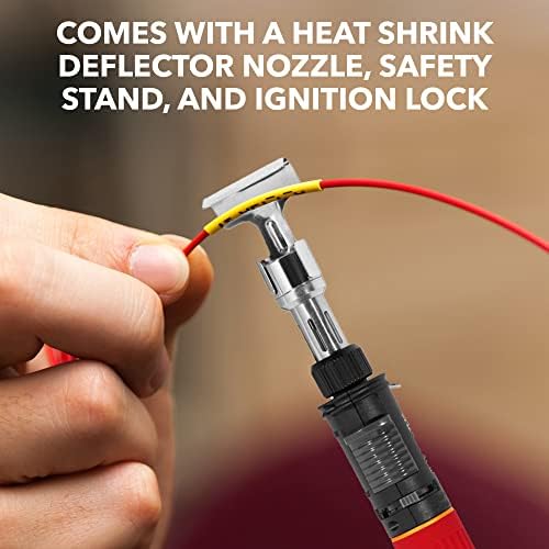 Solder-It Red Ultra Therm Flameless Heat Gun (MJ-950) | Cordless Heat Gun with Wide Nozzle | Heavy Duty Mini Heat Gun for Crafts, Heat Shrink, and PVC Bending