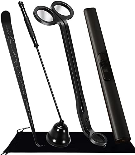 4 IN 1 Candle Accessory Making Kit for Gifts Candle Lovers (Black)