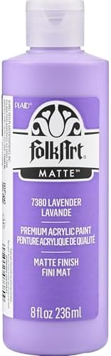 FolkArt Acrylic Craft Paint, Matte Finish, Lavender, 8 fl oz