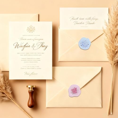 Pre-Made PVC Envelope Seal Stickers, Waterproof Self-Adhesive Stickers for Wedding Invitations, Birthday Gift Wrapping, Scrapbook & Journal Decoration (60PCS Rose Theme)