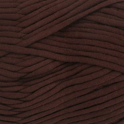 Loops & Threads Cuddle Craft Tube Yarn – Medium (4) Cotton Nylon Blend, Soft Tube Yarn for Knitting, Crochet & Crafts, Ideal for Apparel, Accessories & Decor, 109 yd / 3.52 oz Skein, 8 Pack