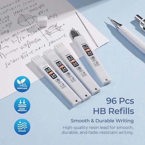 Nicpro Cute Mechanical Pencil Set, 4PCS 0.5&0.7 mm Pastel Drafting Pencils