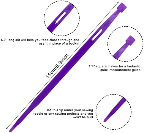 Sliverdew 12 Pieces That Purple Thang Sewing Tools Quilting Supplies Multifunctional Sewing Purple Thang Sewing Accessories and Supplies for Sewing Kit Projects
