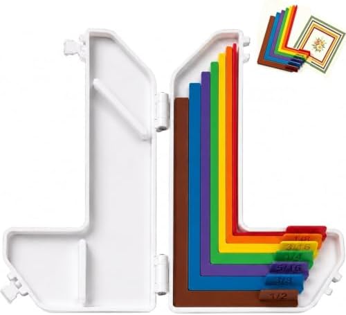 7Pcs Paper Craft Alignment Guides with Case for Card Making